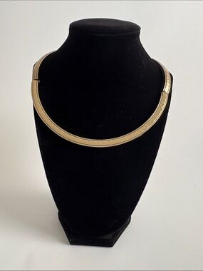 Chico's Polished Gold Collar Necklace